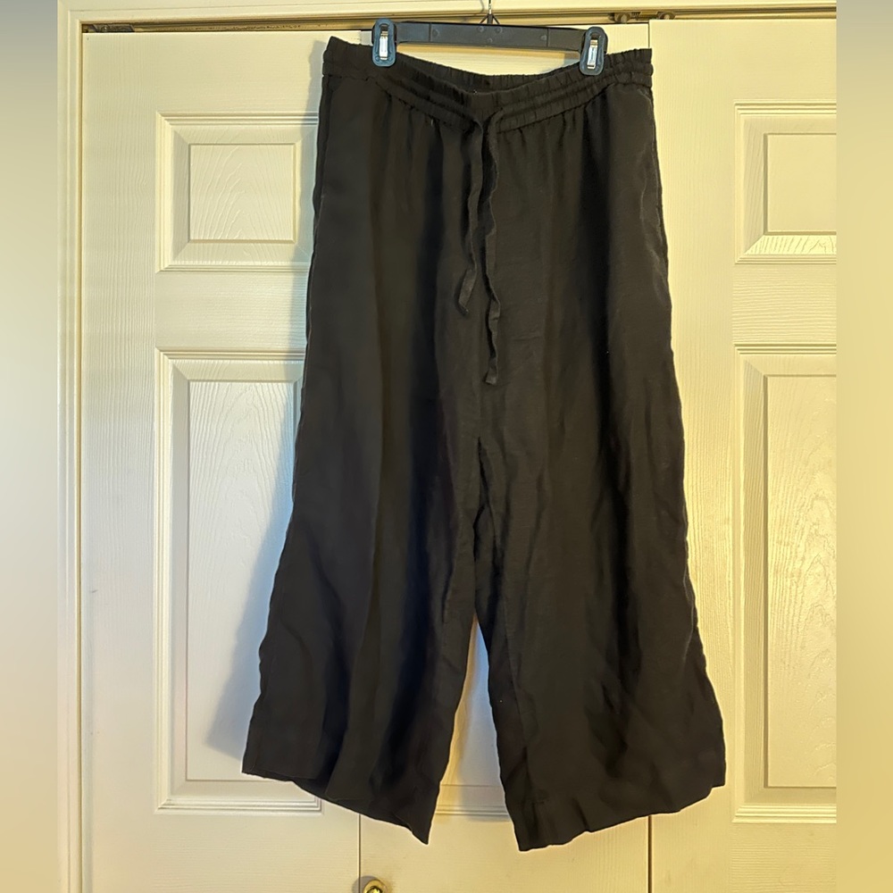 J Crew Wide Leg Linen Seaside Pant